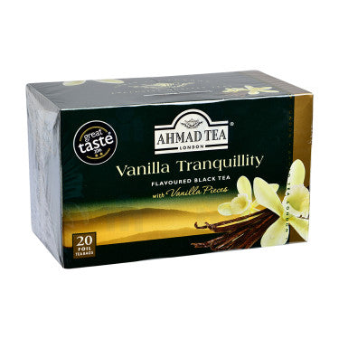 Thé noir Vanille - boite de 20 sachets - cartons de 6 - Sachets Ahmad Tea  pour les professionnels - laGrange pro