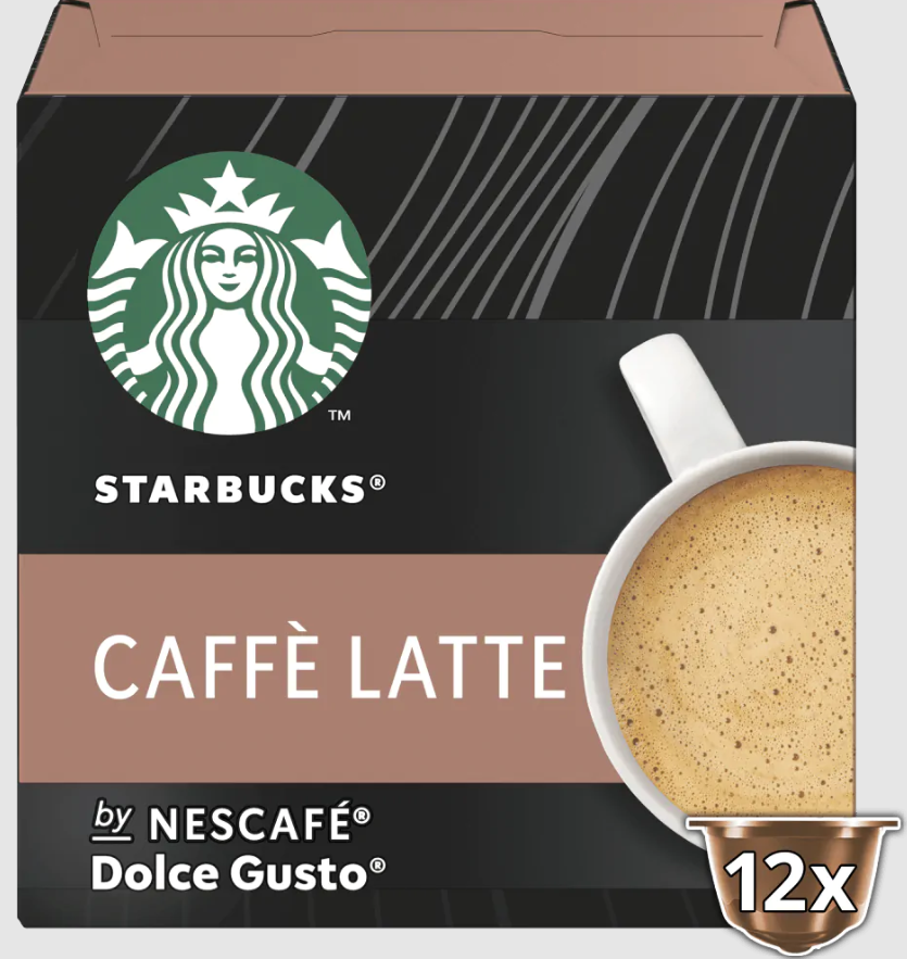 Café Latte Macchiato Starbucks pour machine Dolce Gusto - paquet de 12  capsules pas cher