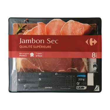 Jambon sec de Savoie tranché 320 G - Réseau Krill