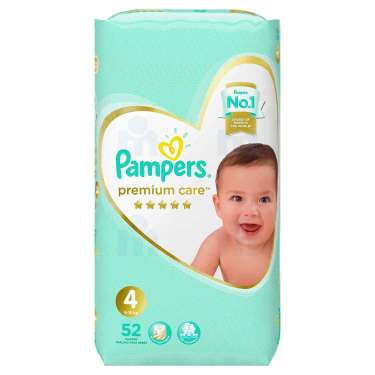 Pampers Pañales para bebé, talla 4 (9-14 kg), protección prémium