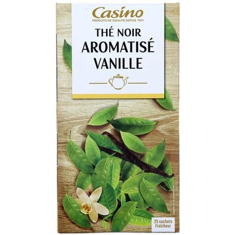 Thé noir aromatisé vanille - U - 25 sachets, 50 g