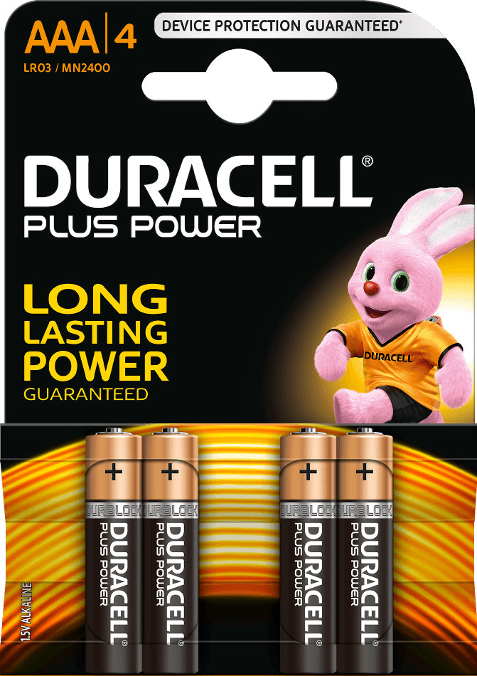 4 piles Alcalines LR03 AAA DURACELL