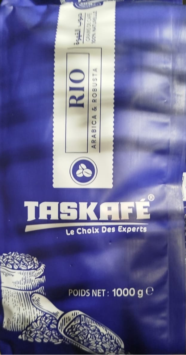 Rio Whole Bean Coffee (Arabica and Robusta) Taskafé 1Kg