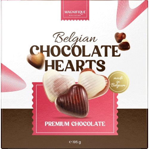 Magnifique Chocolate Hearts Belgian 195g