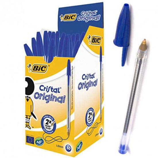 Original Bic Crystal Ballpoint Pens Pack of 50 Units