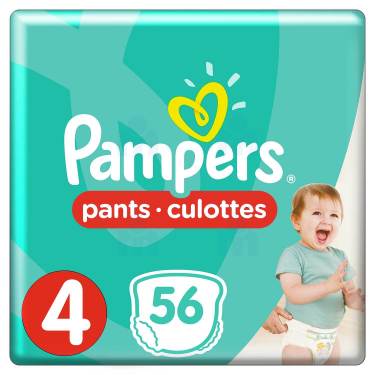 Couches-culotte taille 8 : 17 kg et + baby dry PAMPERS : le paquet