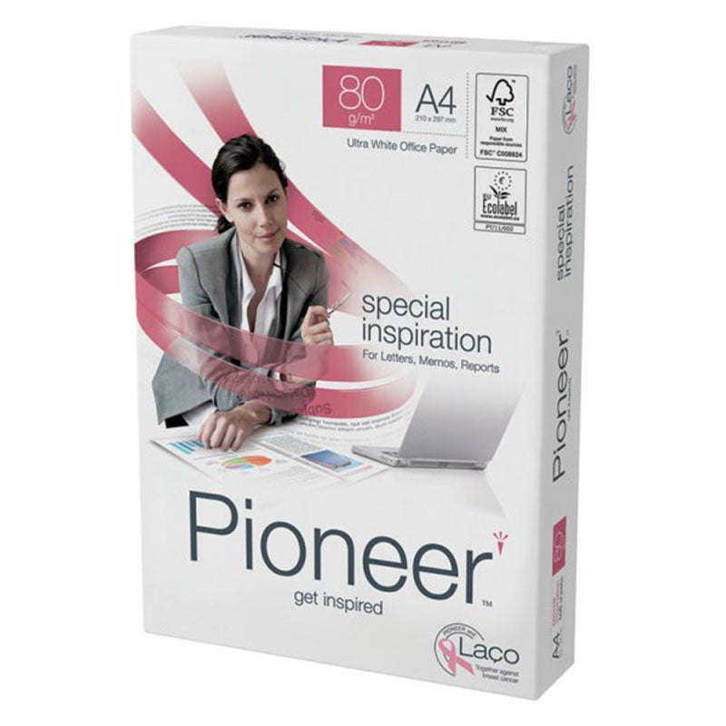 Ream of White Paper A4 80g/m² 100 Sheets Pioneer